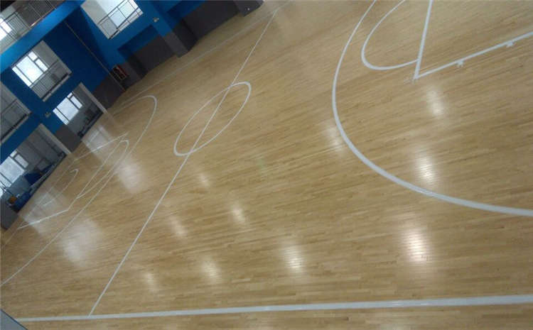 柞木籃球場木地板板式龍骨結構