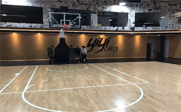 柞木NBA籃球場木地板怎么維修？